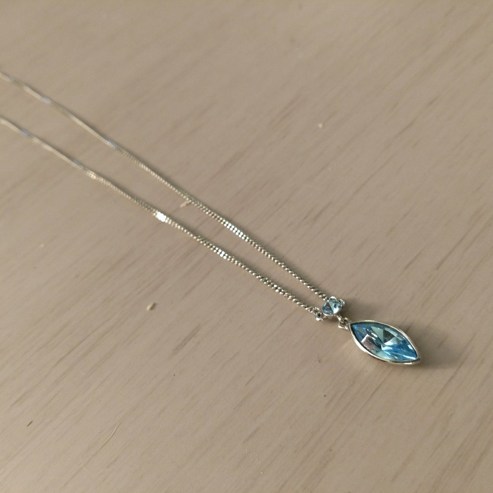 Blue topaz necklace